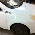 Chevy Aveo Glossy White Wrap