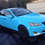 Gloss Sky Blue Lexus Angle